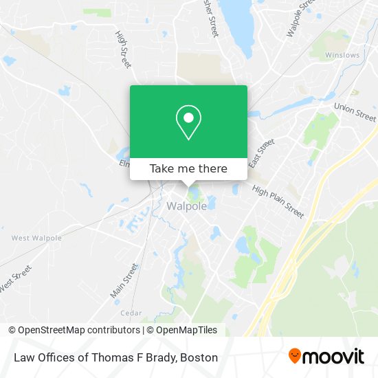 Law Offices of Thomas F Brady map