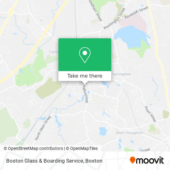 Mapa de Boston Glass & Boarding Service