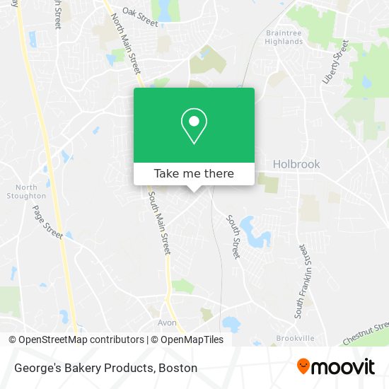 George's Bakery Products map