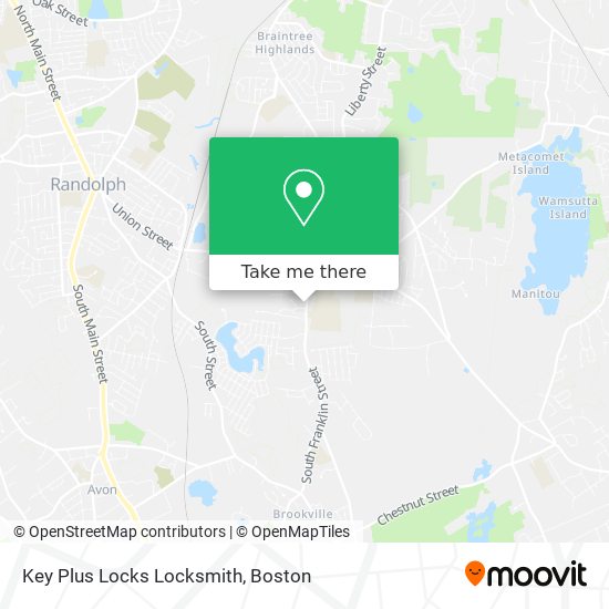 Key Plus Locks Locksmith map