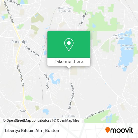 Mapa de Libertyx Bitcoin Atm