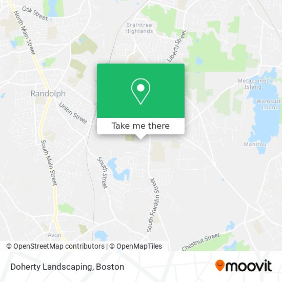 Doherty Landscaping map