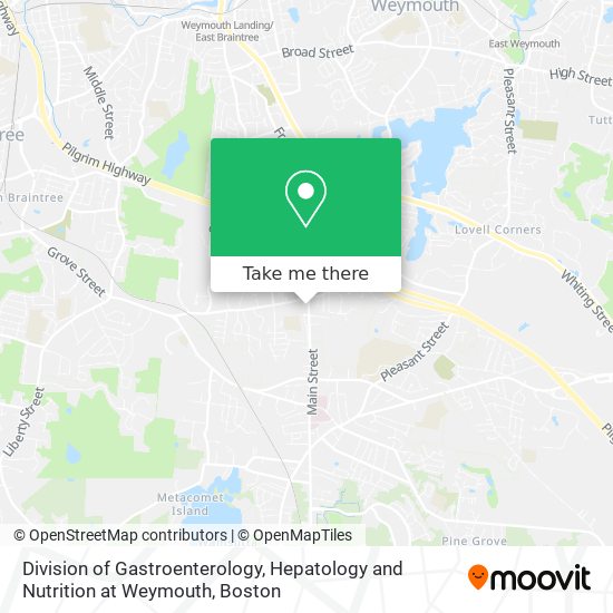 Division of Gastroenterology, Hepatology and Nutrition at Weymouth map