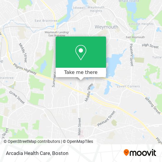 Arcadia Health Care map