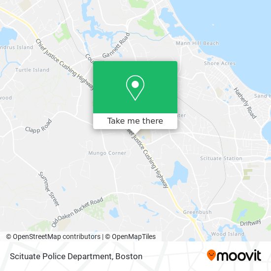 Scituate Police Department map