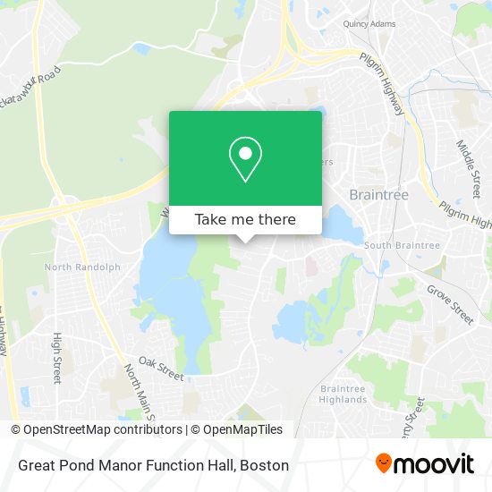 Great Pond Manor Function Hall map