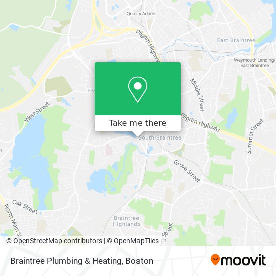 Mapa de Braintree Plumbing & Heating