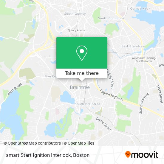 Mapa de smart Start Ignition Interlock