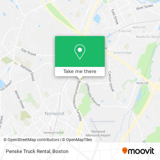 Mapa de Penske Truck Rental