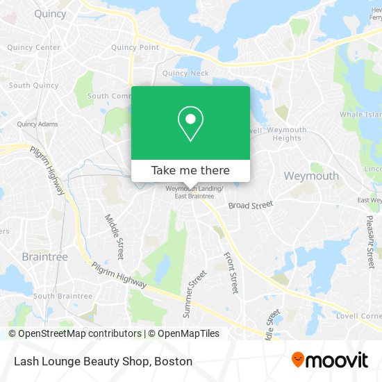 Mapa de Lash Lounge Beauty Shop