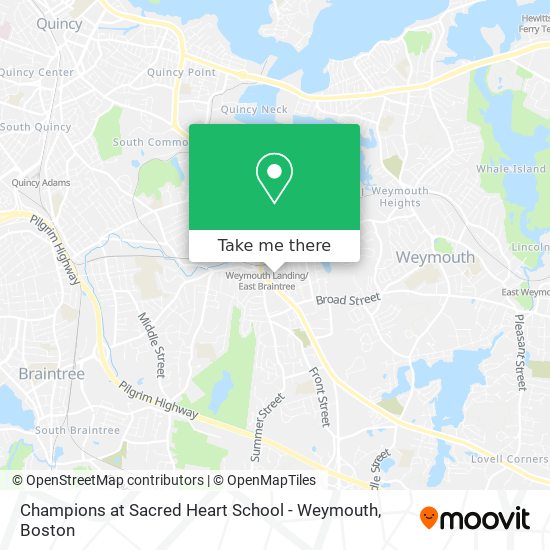 Mapa de Champions at Sacred Heart School - Weymouth