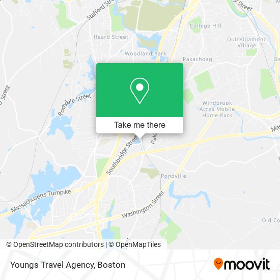 Mapa de Youngs Travel Agency