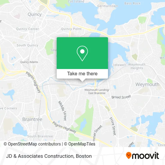 JD & Associates Construction map