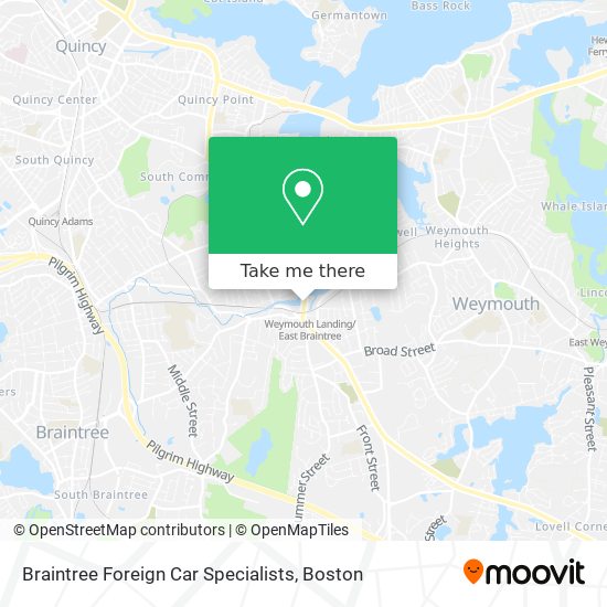 Braintree Foreign Car Specialists map