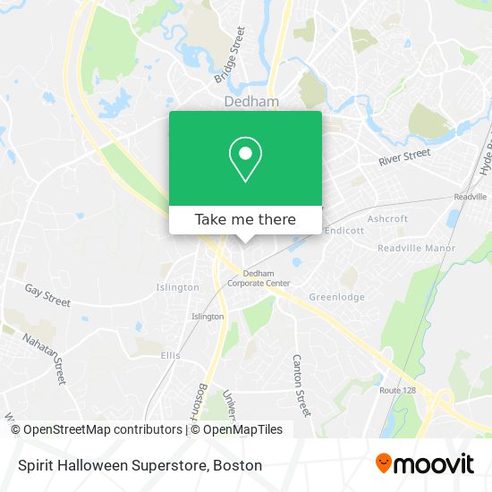 Mapa de Spirit Halloween Superstore