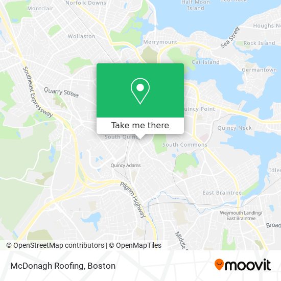 McDonagh Roofing map