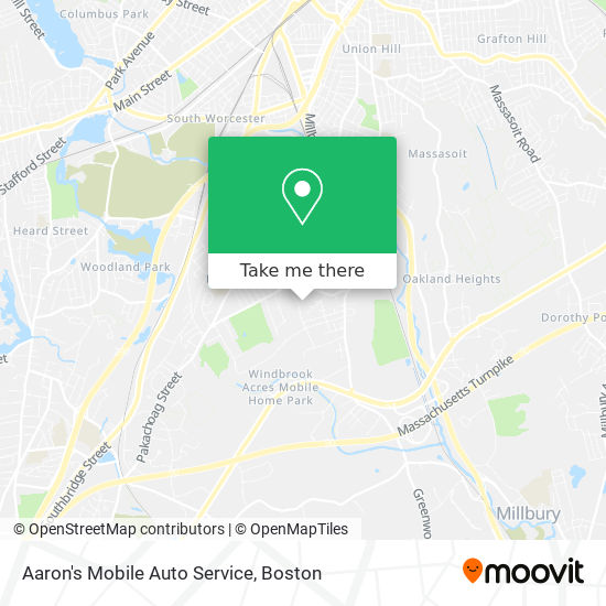 Mapa de Aaron's Mobile Auto Service