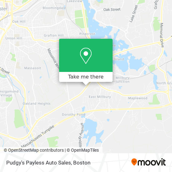 Pudgy's Payless Auto Sales map