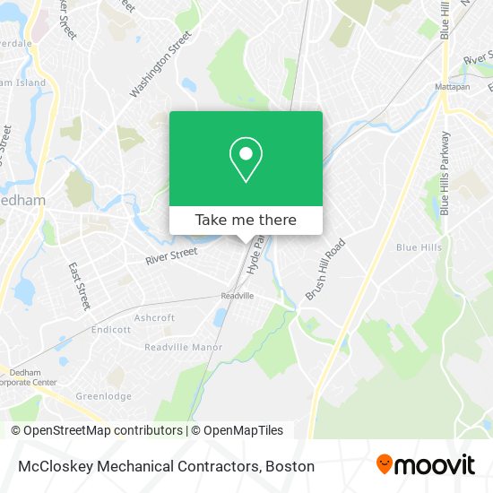 Mapa de McCloskey Mechanical Contractors