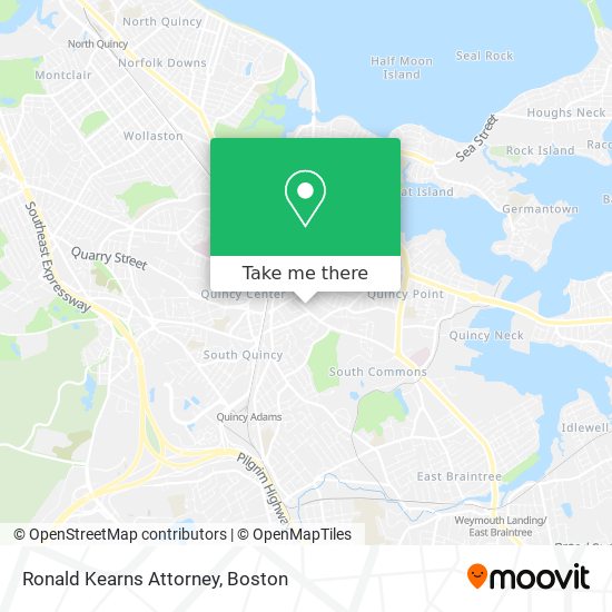 Ronald Kearns Attorney map