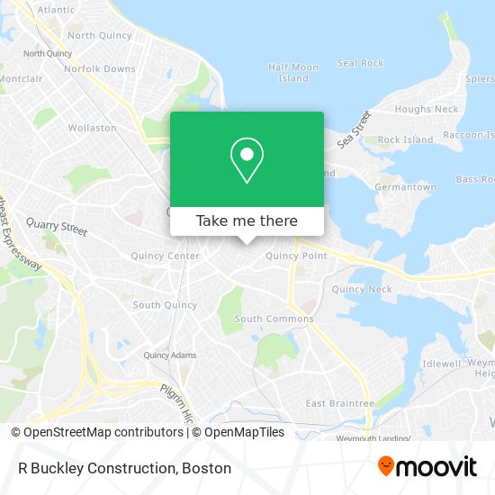 R Buckley Construction map