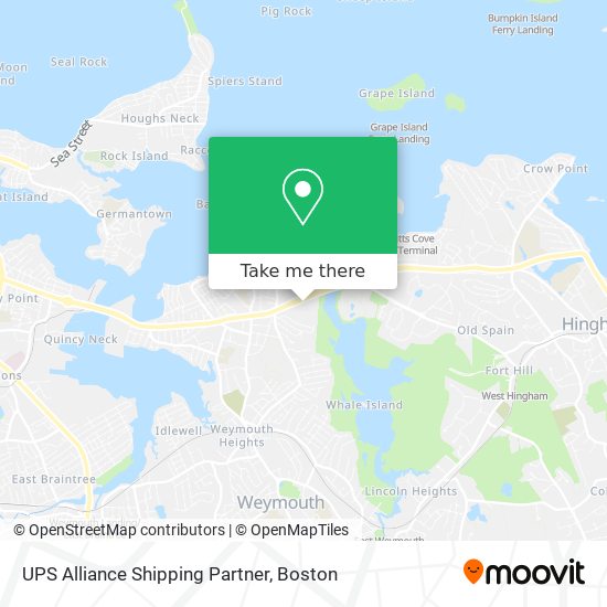 UPS Alliance Shipping Partner map