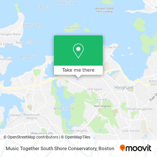 Music Together South Shore Conservatory map