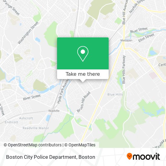 Mapa de Boston City Police Department