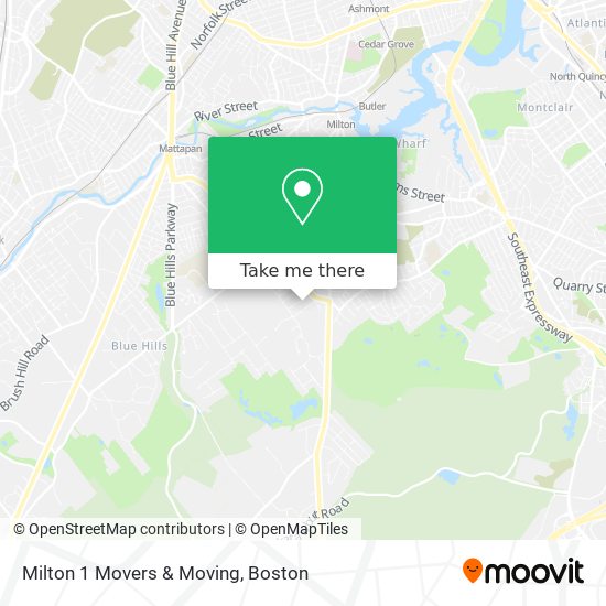 Mapa de Milton 1 Movers & Moving