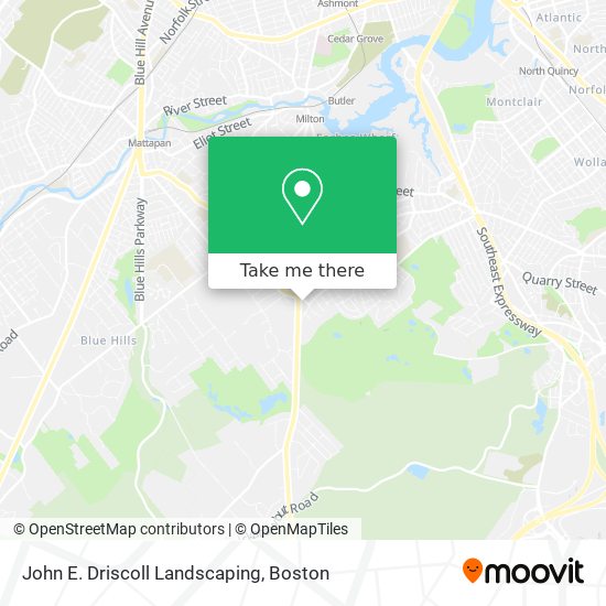 John E. Driscoll Landscaping map