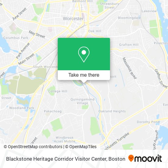 Blackstone Heritage Corridor Visitor Center map