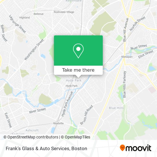 Mapa de Frank's Glass & Auto Services