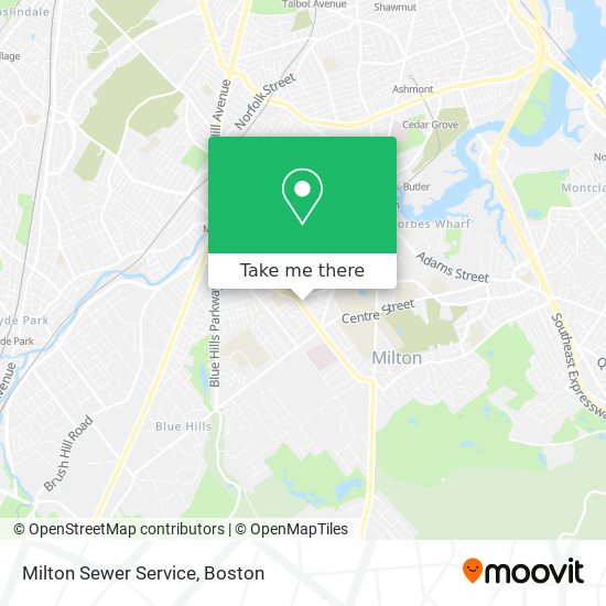 Mapa de Milton Sewer Service