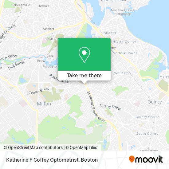 Katherine F Coffey Optometrist map