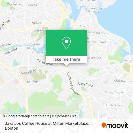 Mapa de Java Jos Coffee House at Milton Marketplace