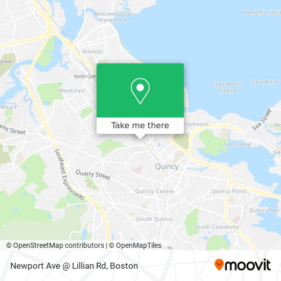 Mapa de Newport Ave @ Lillian Rd