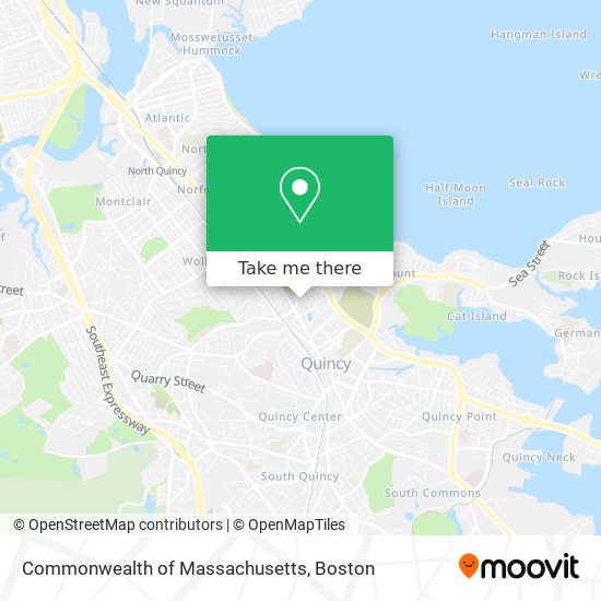 Mapa de Commonwealth of Massachusetts