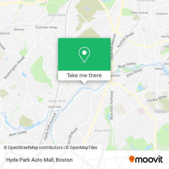 Hyde Park Auto Mall map