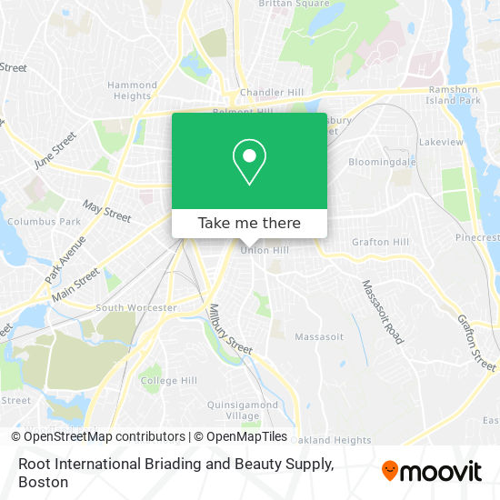 Mapa de Root International Briading and Beauty Supply