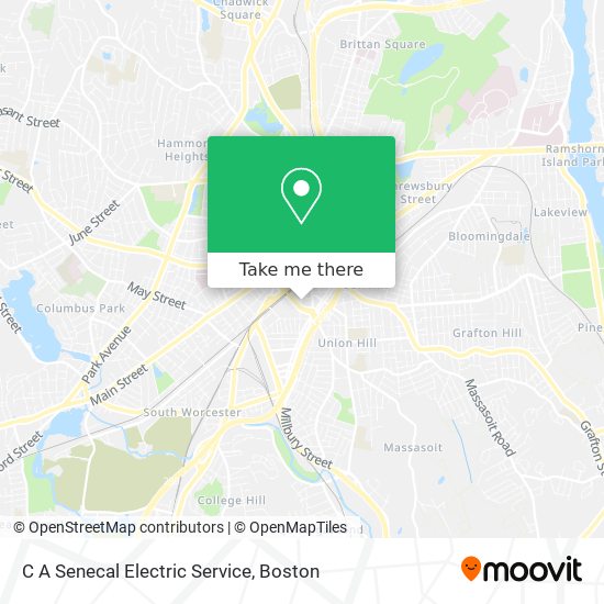 Mapa de C A Senecal Electric Service