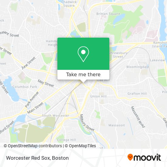 Worcester Red Sox map