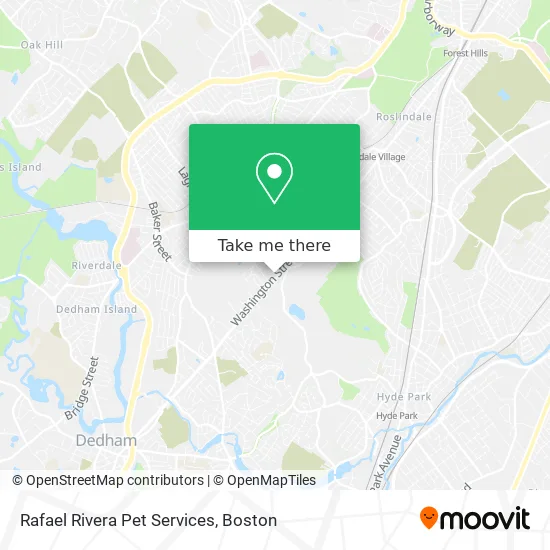 Rafael Rivera Pet Services map