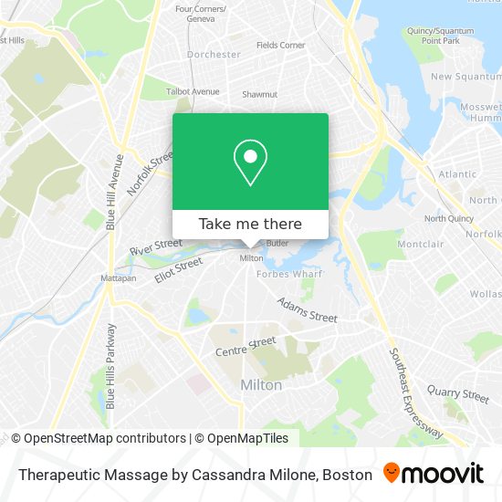 Mapa de Therapeutic Massage by Cassandra Milone