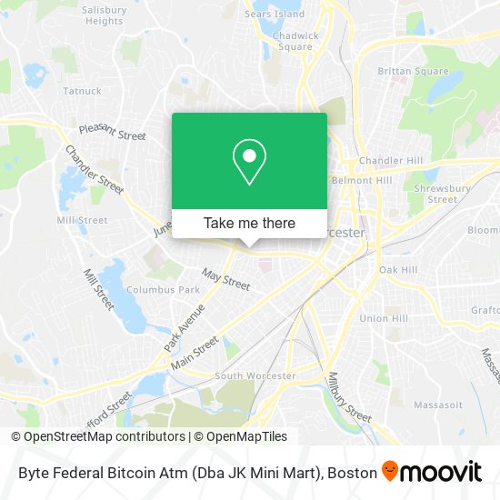Byte Federal Bitcoin Atm (Dba JK Mini Mart) map
