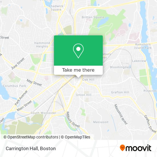 Carrington Hall map