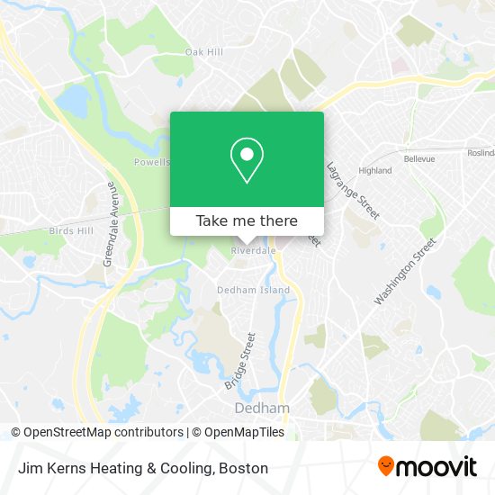 Mapa de Jim Kerns Heating & Cooling