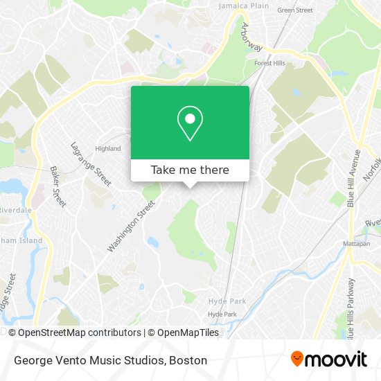 George Vento Music Studios map