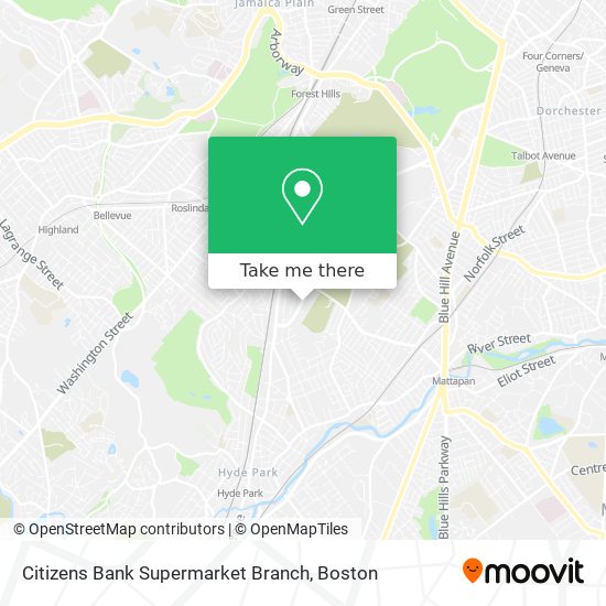 Citizens Bank Supermarket Branch map