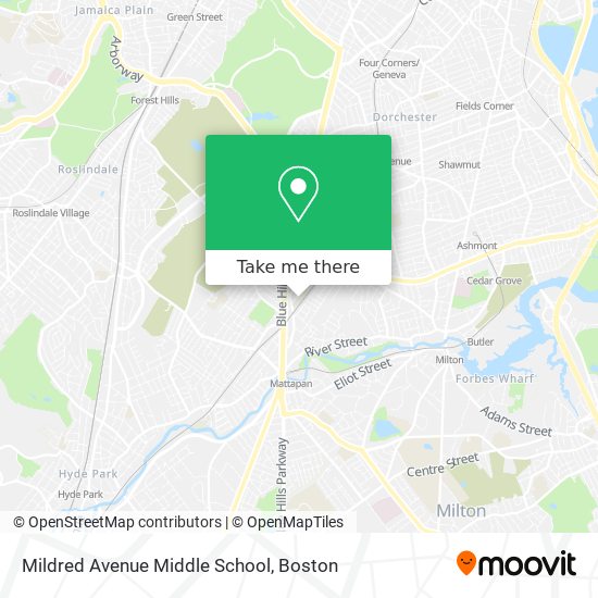 Mildred Avenue Middle School map