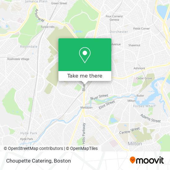 Choupette Catering map